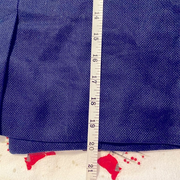 LILLY PULITZER Military Cropped Blazer Band Jacket Linen Cotton Navy Blue Career - Picture 11 of 16